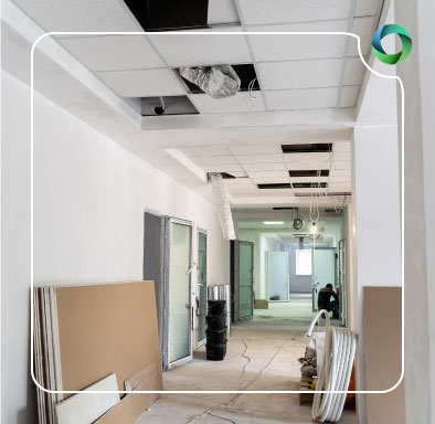 Efficient soft strip clearing in a corporate office