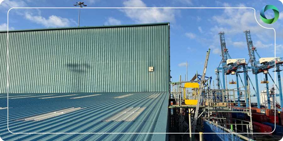 Site inspection and planning for licensed asbestos roof removal at LCT Engineering