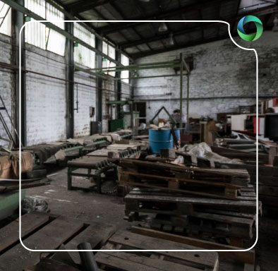 Heavy machinery used for efficient soft strip in industrial site